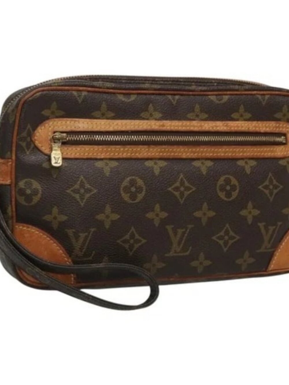 LOUIS VUITTON Monogram Marly Dragonne GM Clutch Bag M51825 LV Auth BA2096